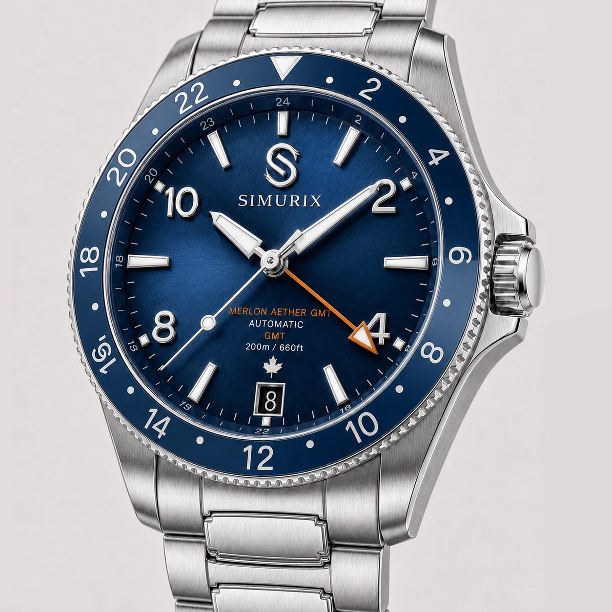 SIMURIX MERLON AETHER GMT Steel